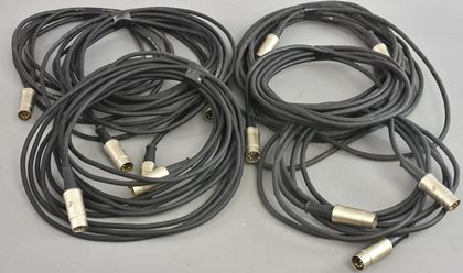 various-6 long 5-pin DIN metal plug cables 